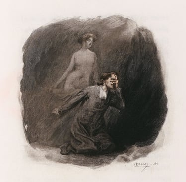Eugène Decisy. Illustration de La Morte amoureuse