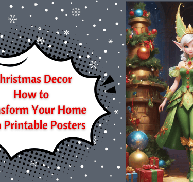 Christmas Decorations: How to Transform your home for pennies with Printable Posters