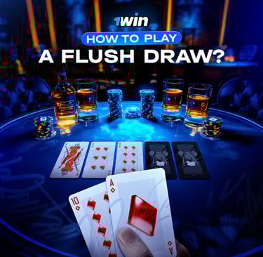 How to play flush draws | 1win poker