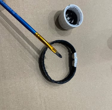 finition au cuir liquide 