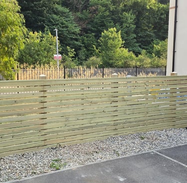 slatted fence