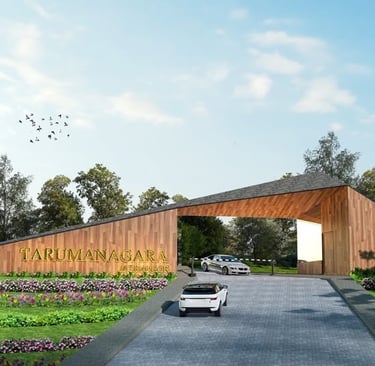 tampak depan perumahan tarumanagara jatinangor