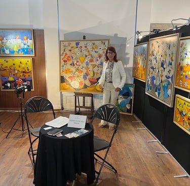 Oeuvres colorés de Michele Auderson