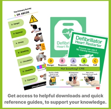 lots of printed resources showing what you can download at the end of the online course