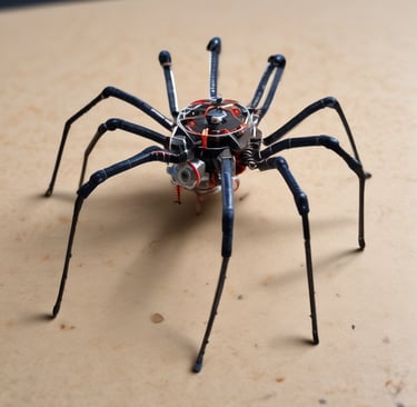 A fun competition with robots racing on a track.