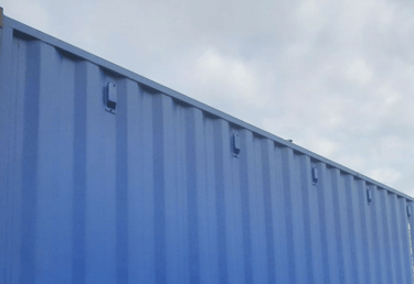 Sea container ventilation pockets