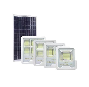 a solar powered led flood light with solar panels