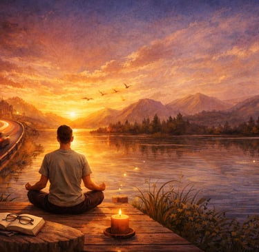 Em meio à vida urbana silenciando a cabeça como um lago