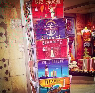 Biarritz postcards.