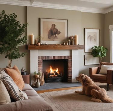 A serene therapy room with soft lighting and comfortable seating.