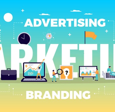 Digital marketing strategy concept with growth icons and data analytics for business success in 2026