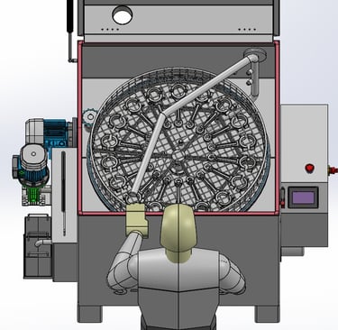 connecting rod cleaning industrial washing machine compact
