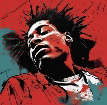a picture of visual art by brian j clark titled "we all die alone" soul pain art gallery