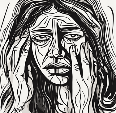 a picture of visual art by brian j clark titled "daddy issues" soul pain art gallery