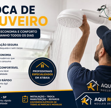 Troca de Chuveiro em Atibaia SP