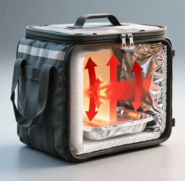 thermal bag insulation technology,4-hour heat retention science,aluminum foil food delivery bag