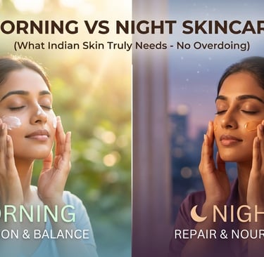 Morning vs Night Skincare routine