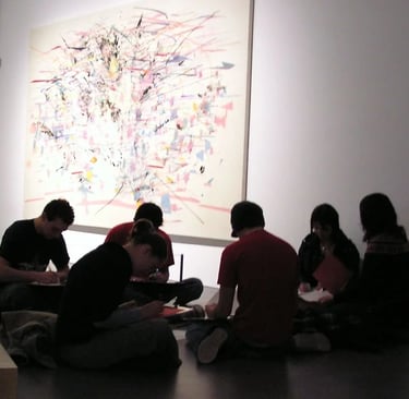 Arnolfini workshop based on Julie Mehrutu’s work