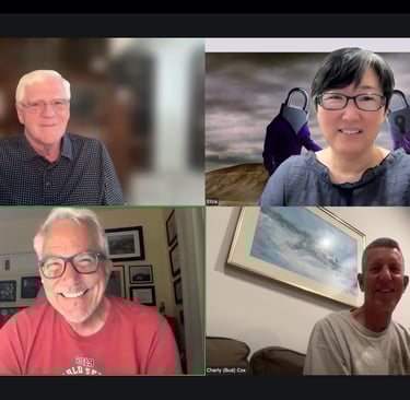 💻 Zoom 螢幕上的四個人 · Four on a Zoom Scree