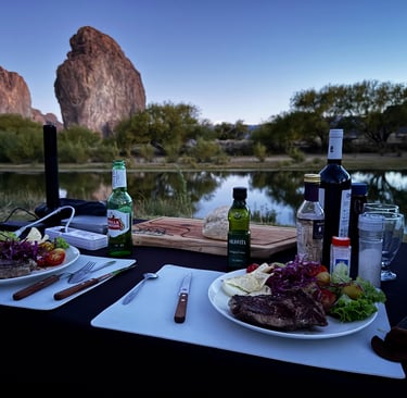almuerzo en piedra parada