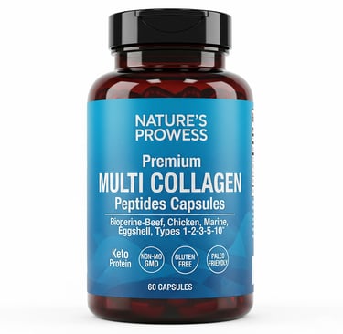 a bottle of multi - vitamin collagen multi vitamin supplement supplementing capsules