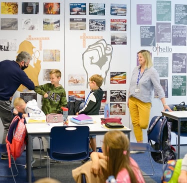 Children in a classroom