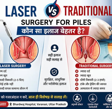 Laser vs Traditional Surgery for Piles – कौन सा इलाज बेहतर है?