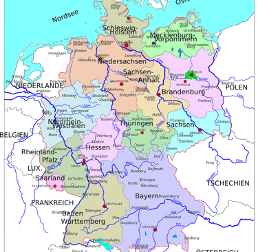 Karte Einsatzgebiete Baustellenbewachung