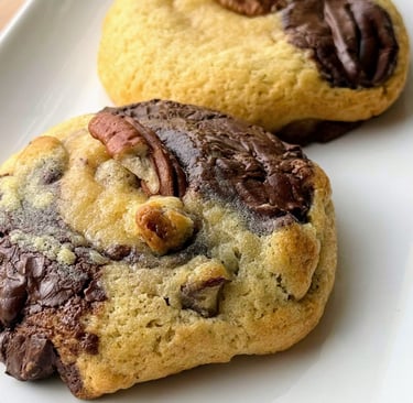 Cookies chocolat & noix de pécan, fait maison, Narbonne, place de Verdun