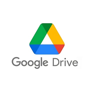 a google drive logo with the google drive logo