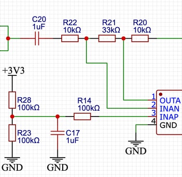 Schematic for ESP CW trainer audio input circuitry
