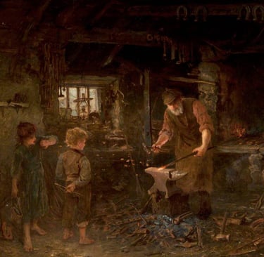 "The Blacksmith's Shop" - Otto Leyde