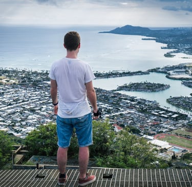 Vue de Honolulu depuis Koko Head à Oahu