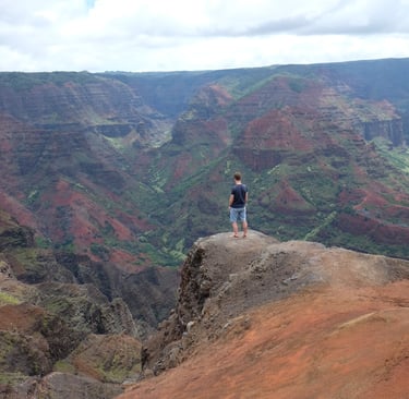 Point de vue sur le Waimea Canyon à Kauai
