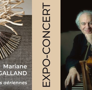 Exhibition of sculptures by Mariane Galland and a classical music concert by Nicole Tamestit (violin) and Pierre Bouyer (piano)