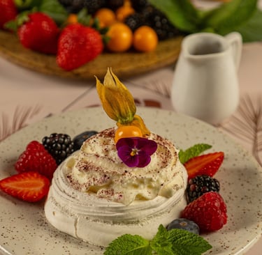 Pavlova da chef Anok Migotto. Foto: Divulgação