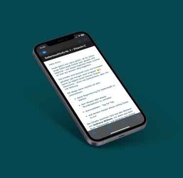handy zeigt email vom emailkurs