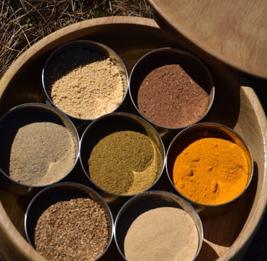 mélange d'épices ayurvédiques churna pour trouble digestif