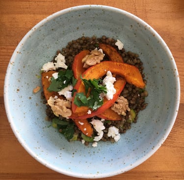 recette automne potimarron lentilles