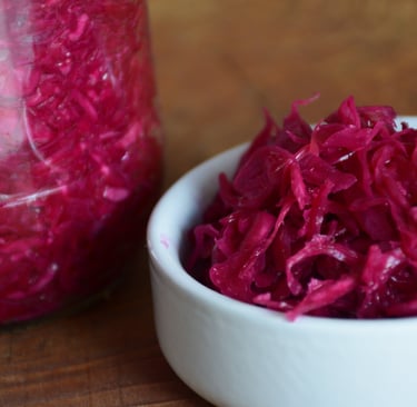 recette de chou rouge lactofermenté