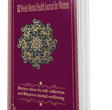 52 Week mental health journal colour for women cover