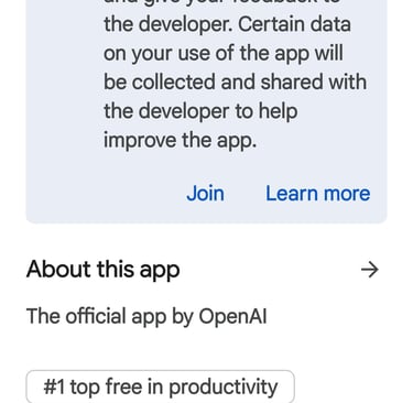 ChatGPT ANDROID BETA TEST