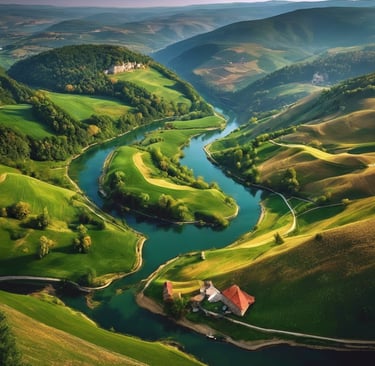 Serbia landscape lake
