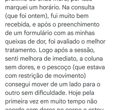 Avaliação no google quiropraxia são lucas