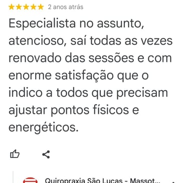 Avaliação no google quiropraxia são lucas