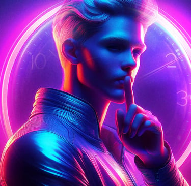 Ilustração futurista representando segredos e estratégias de branding moderno
