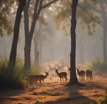 swamp dears during daytime