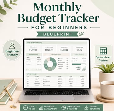 Monthly Budget Tracker For Beginners Thumbnail image