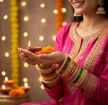 Lac Chudi festive lac bangles in vibrant colors displayed for Indian celebrations and traditional wear