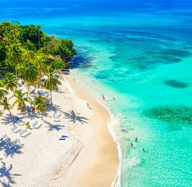 Dominican Republic Caribbean holiday destination with white sand beaches